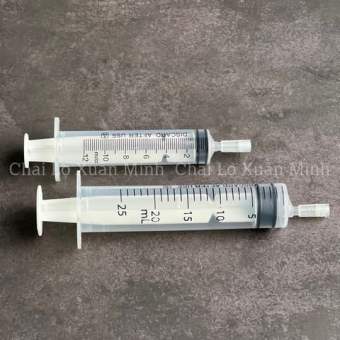 Ống xi lanh chiết nước hoa chuyên dụng kèm đầu chiết silicon.