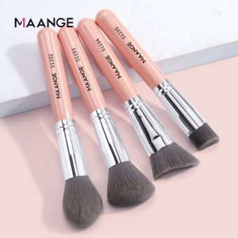 MAANGE 4 Cọ Trang Điểm, Cọ Phấn Cao Cấp Chuyên Nghiệp, Cọ Má Hồng, Cọ Nền, Cọ Tạo Khối, Chất Liệu Sợi Nylon, Dễ Cầm Nhưng Không Trơn Trượt, Dễ Mang, Bám Phấn Chắc Chắn, trang Điểm Dễ Dàng
