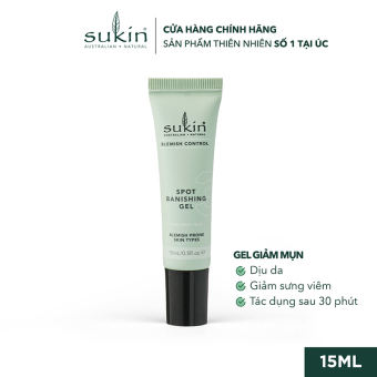 Gel Giảm Mụn Sukin Blemish Control Spot Banishing Gel 15ml SU37TTGT89 - SUKINVN - SUKIN BEAUTY