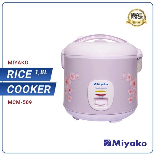 Miyako Magic Com/Rice Cooker MCM 509 Memasak dan menghangatkan Harga 315,000 rupiah*Gratis Ongkir