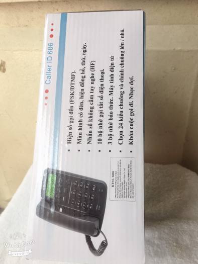 Điện thoại bàn Ktel 686 hiện số gọi đến