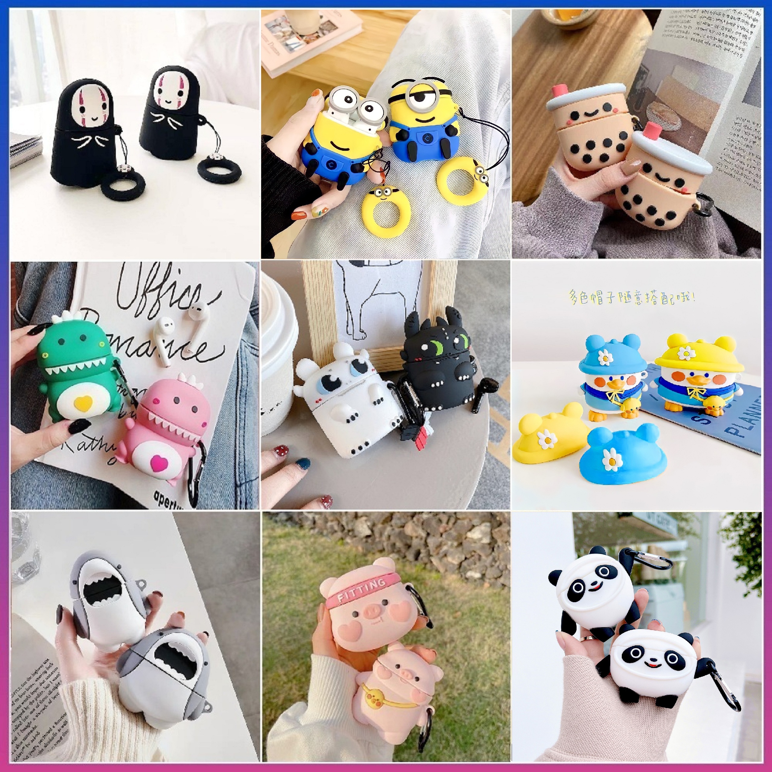 Vỏ Ốp Case airpod airpods bảo vệ bao đựng tai nghe không dây bluetooth 1/2/Pro/i12/i9/i7/tws chống va đập