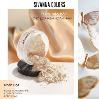 Phấn phủ Sivanna Colors Loose Powder Shine-Control Sheer-Long Wear F010 dạng bột