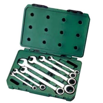 Bộ cờ lê vòng miệng tự động sata 7 chi tiết, - 09050
