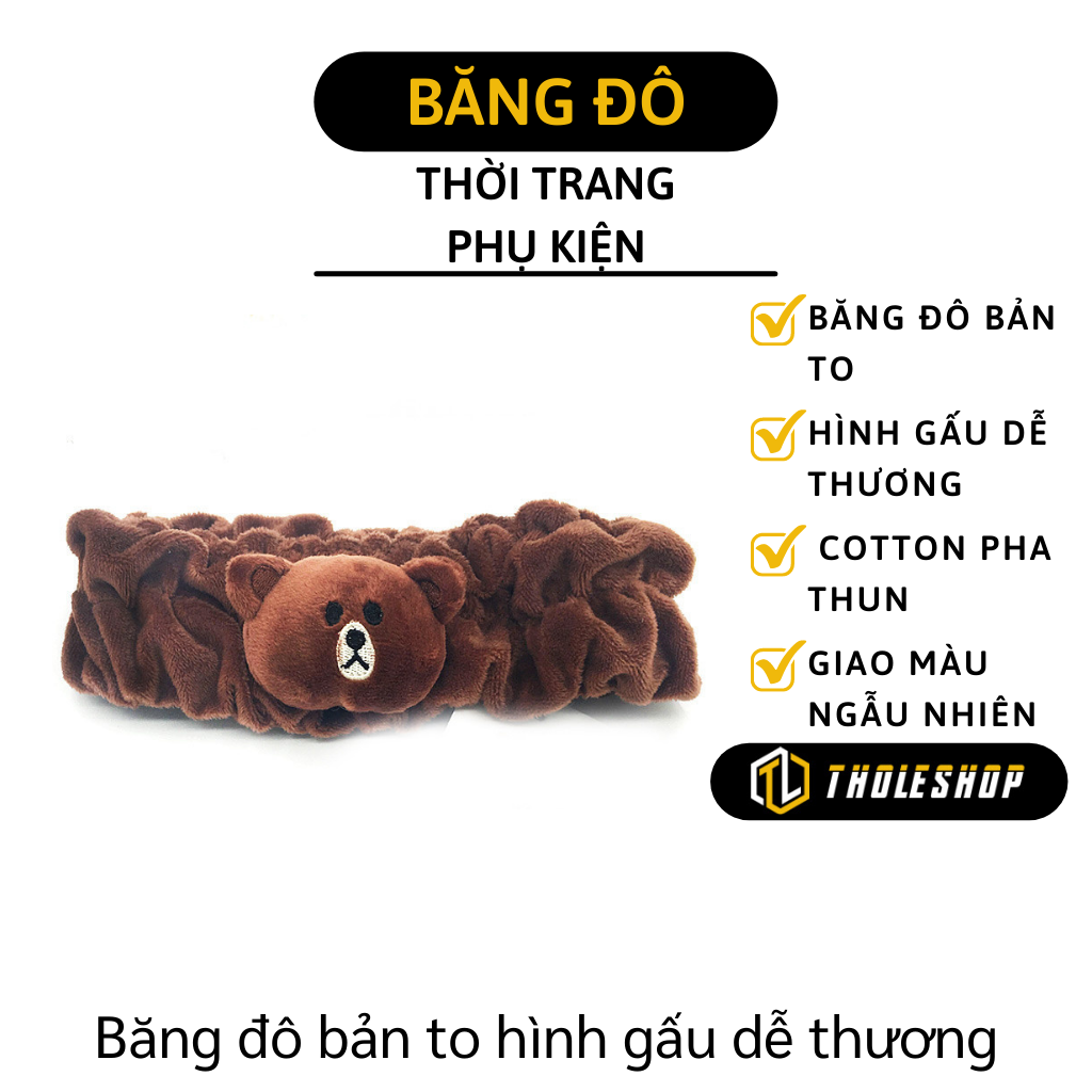 Băng đô rửa mặt - Băng đô co giãn để rửa mặt, trang điểm thiết kế đáng yêu cho nam nữ - Bờm tóc Hàn Quốc hình gấu, vịt