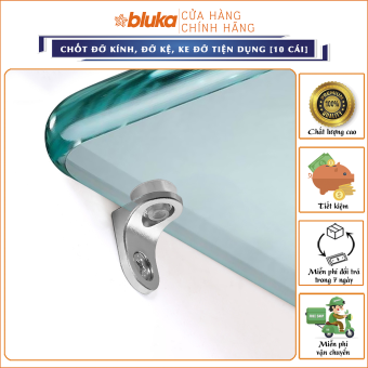 Chốt Đỡ Kính, Giá Đỡ Kệ Tiện Dụng, Ke Đỡ Kính [GÓI 10 CÁI]