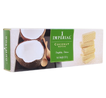 Bánh Xốp Kem Imperial Thái Lan - Hương Dừa Coconut Wafers (Hộp 100g)