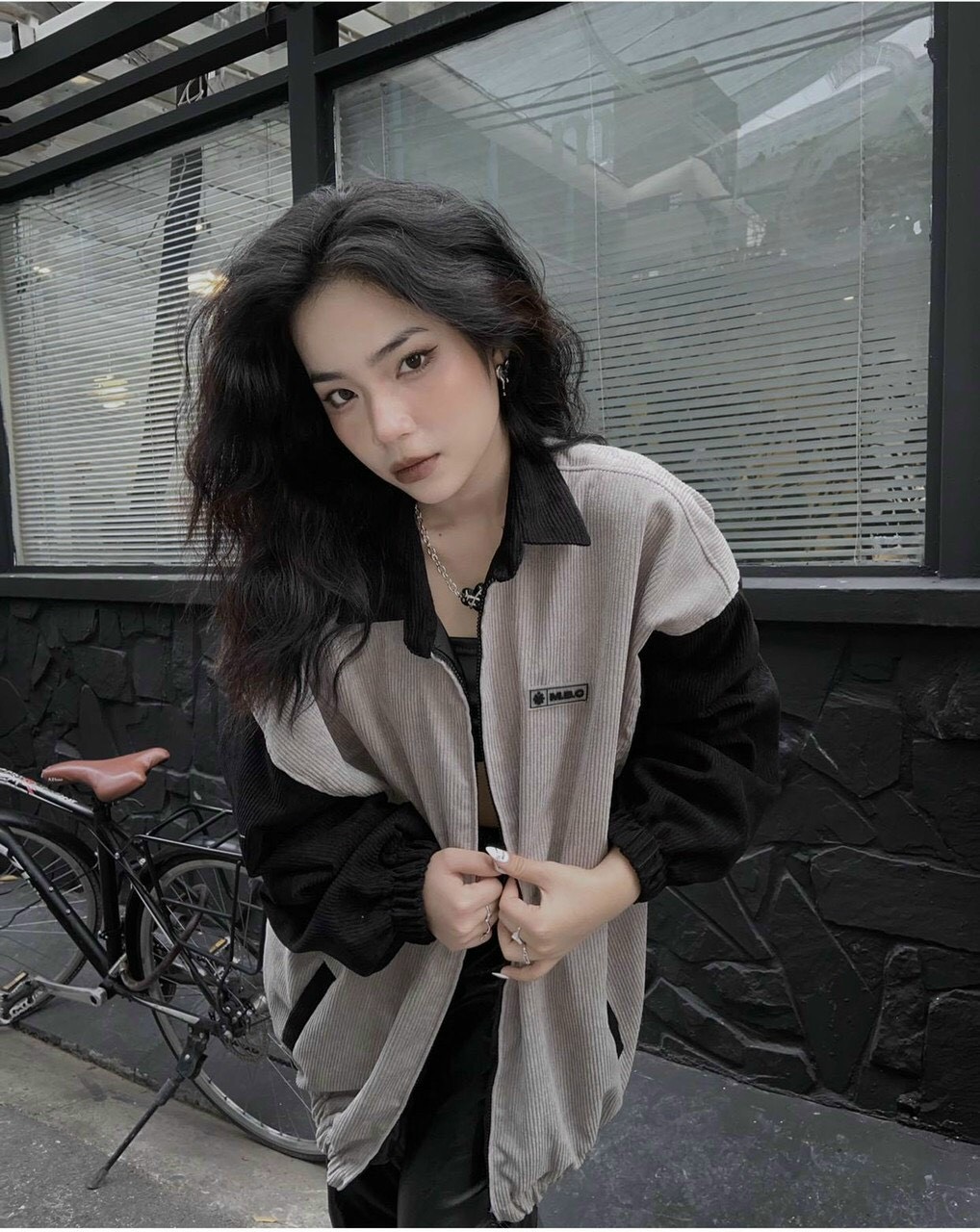 Áo khoác kaki nhung mới