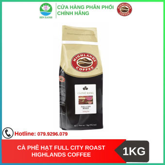 Cà phê hạt Full City Roast Highlands Coffee 1kg