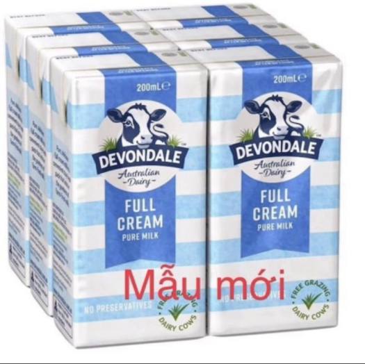 Thùng 24 Sữa Úc Tươi Nguyên Kem DEVONDALE 200ML - Sữa Nhập ÚC- GIÁ SỈ 1/2024