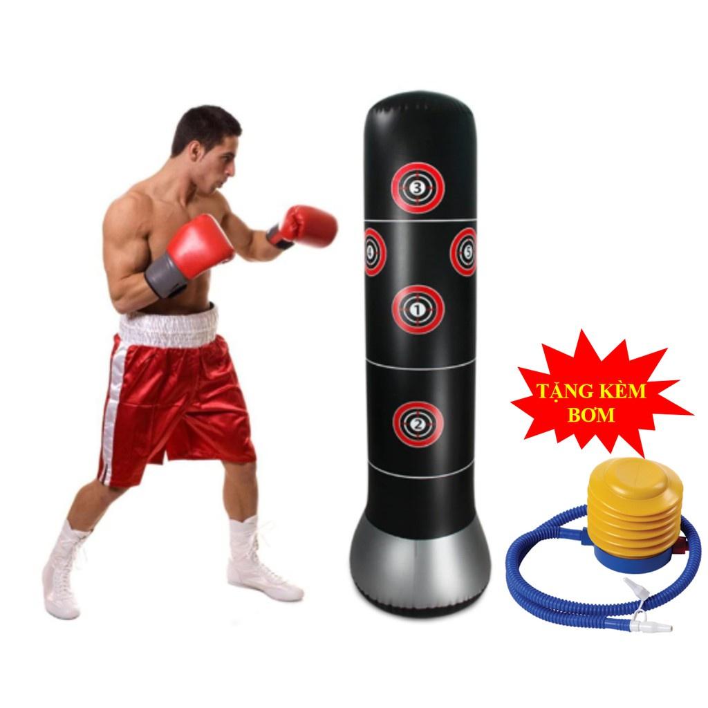 Trụ bao đấm bốc võ thuật - trụ hơi đấm bốc tự cân bằng cao cấp - bao trụ đấm bốc thế hệ mới 2022