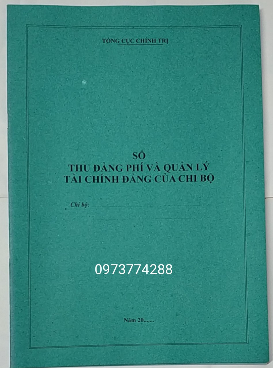 Sổ thu đảng phí và quản lý tài chính đảng của chi bộ
