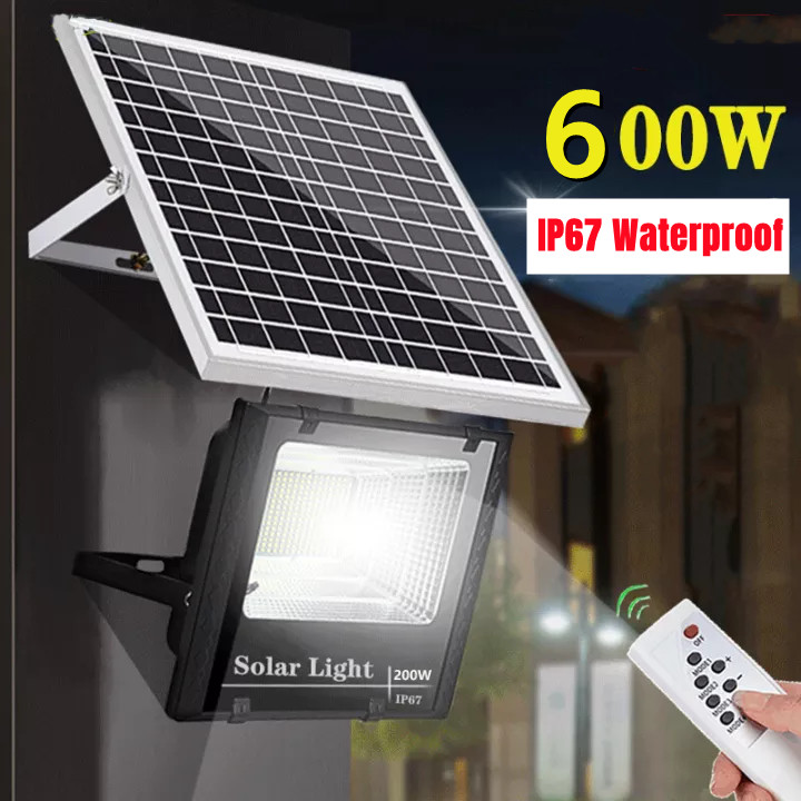 solar powered garden floodlights