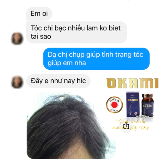 Viên uống giảm rụng và mọc tóc Okami