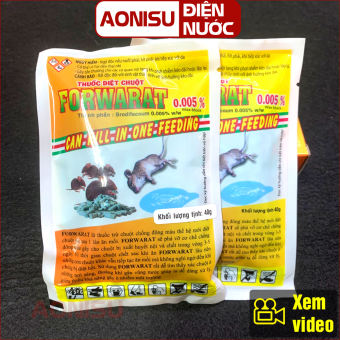 Thuốc Diệt Chuột Cực Mạnh FORWARAT GÓI FORWARAT CAM 40G Hàng Công Ty - Bả Chuột Sinh Học, Thuốc Diệt Chuột Sinh Học, Kẹo Diệt Chuột AONISU