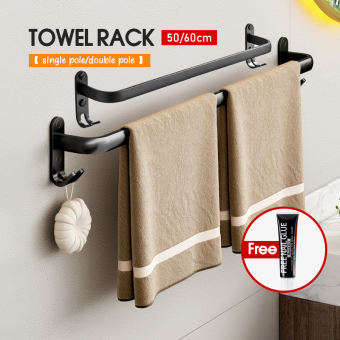 giá treo khăn nhà tắm,kệ treo khăn tắm,khăn giàn máng khăn phòng tắm,chất liệu nhôm không rỉ,giàn vắt khăn đa năng có móc treo quần áo