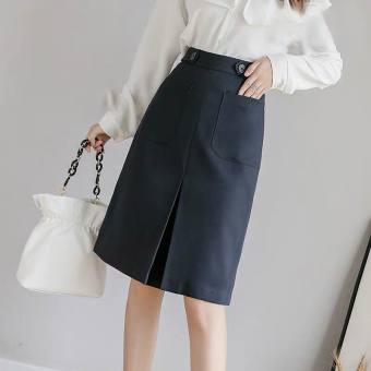 Chân Váy Công Sở Dáng Chữ A Có Túi