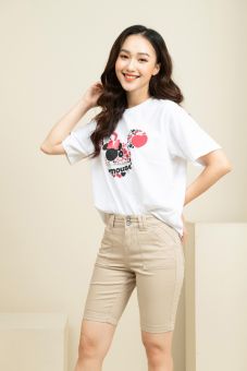 Quần short lửng biker nữ Umebay S015, chất liệu kaki cotton co giãn, quần cài cúc khóa moi túi hậu