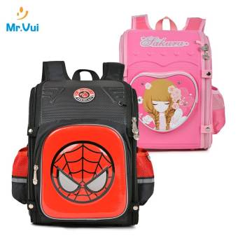 Mr vui BLCG849 ba lô học sinh chống gù siêu nhẹ dành cho bé gái và bé trai (balo hoc sinh di hoc cap 1) BH 24 THÁNG