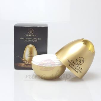 Mặt nạ quả trứng chống lão hóa xóa nhăn vanekaa yeast royal jelly egg shell mask cream
