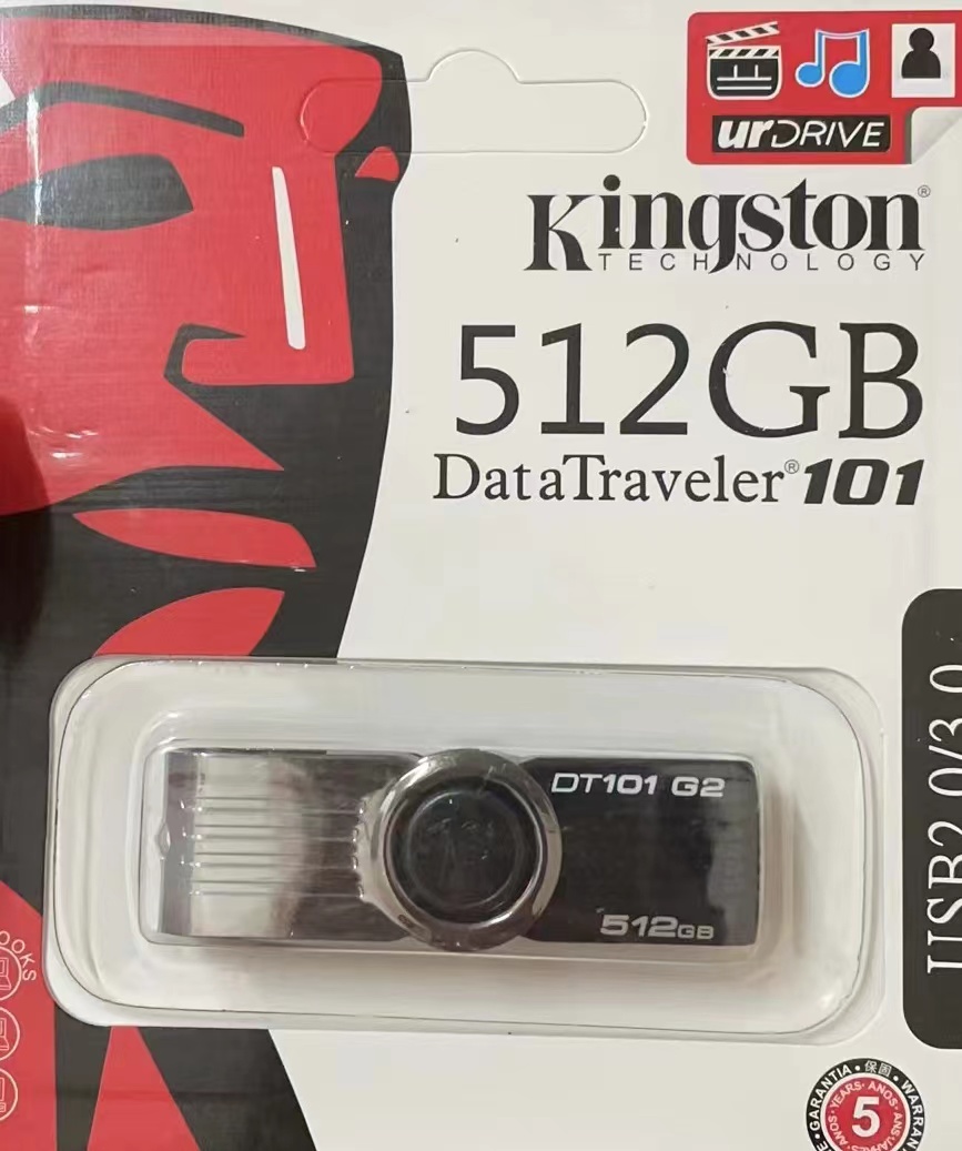 ข้อมูลเพิ่มเติมของ แฟลชไดร์ฟ usb Flash Drive Kingston USB Flash drive 2GB/4GB/8GB/16GB/64GB/128GB/512GB รุ่น DT101