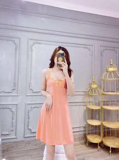 Đầm thun lạnh mặc nhà,Váy ngủ,Đầm mặc nhà