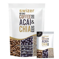 กาแฟปรุงสำเร็จ ผสม เมล็ดเจีย และ อาซาอิเบอร์รี แบบห่อ บรรจุุ 7 ซอง ขนาด 140 กรัม