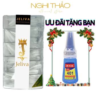 Móng úp tay nhám JELIVA  A hộp 500 móng