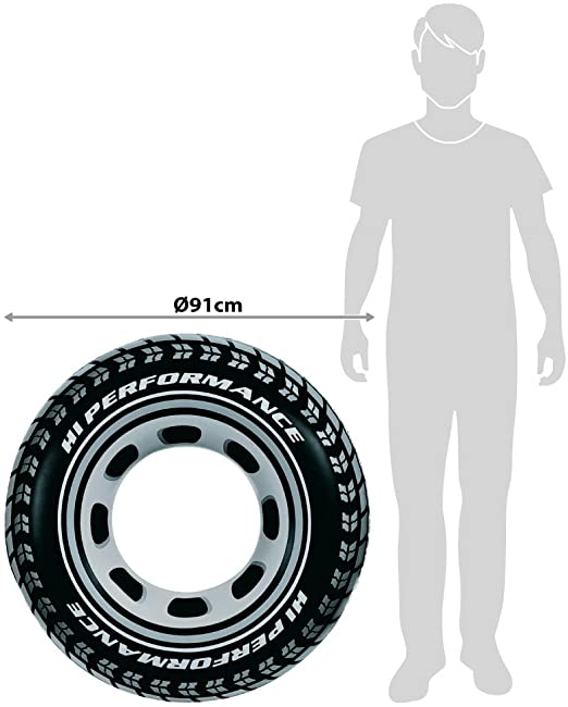 Intex Giant Tire Tube 36 Inch Swim Ring Summer Fun Float Inflatable For Kids Baby Swimming Pool Ring Tube