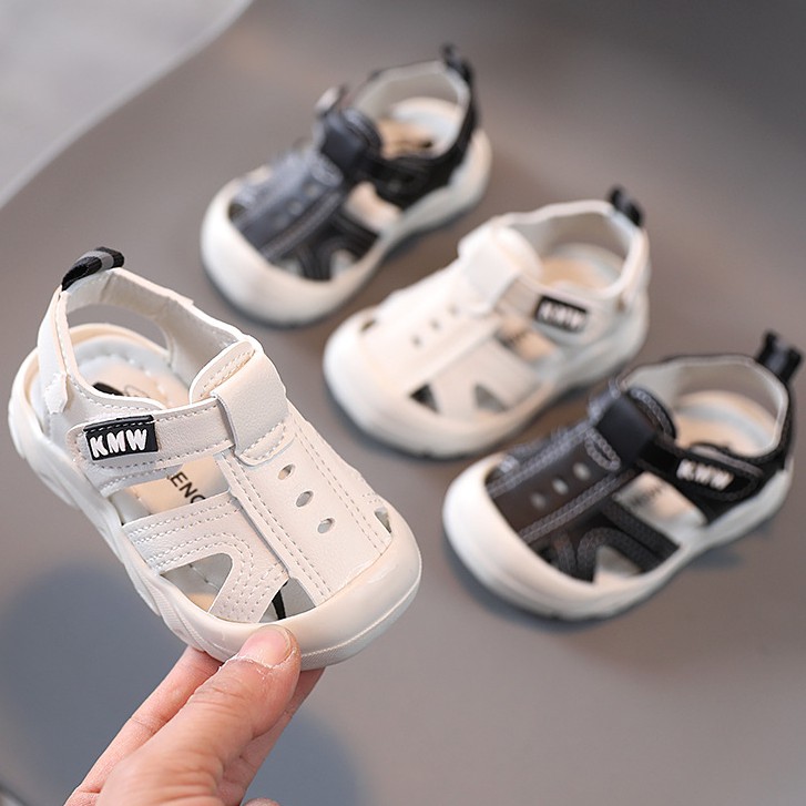Dép sandal cho bé trai siêu cute bằng da pu giá rẻ