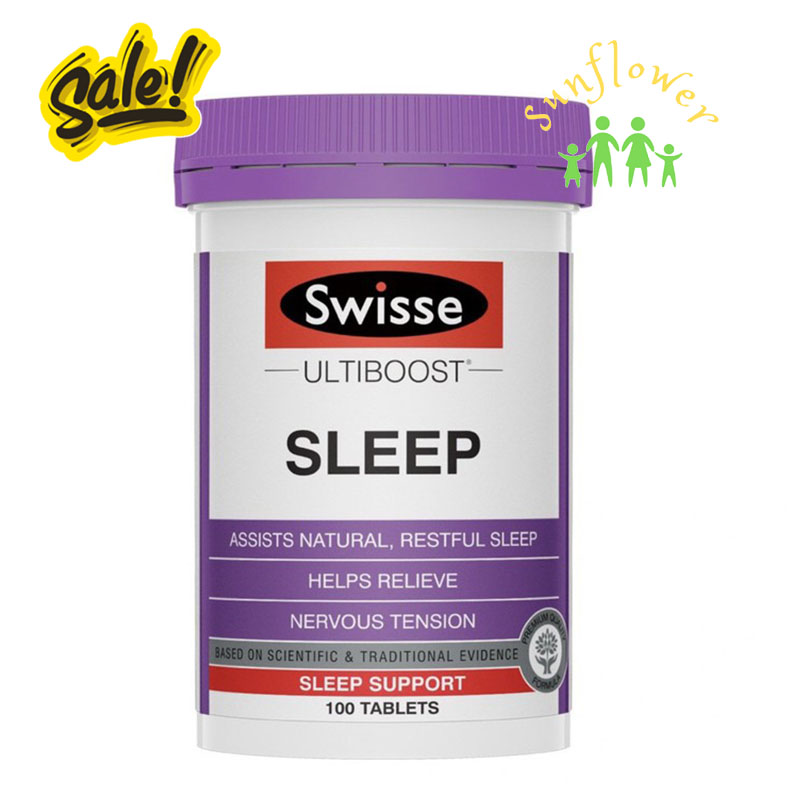 Viên Swisse Sleep giảm mất ngủ và giúp ngủ ngon sâu giấc 100 viên của Úc
