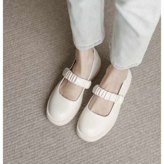 Giày đốc nữ tiểu thư quai nhún phong cách Hàn Quốc cực xinh