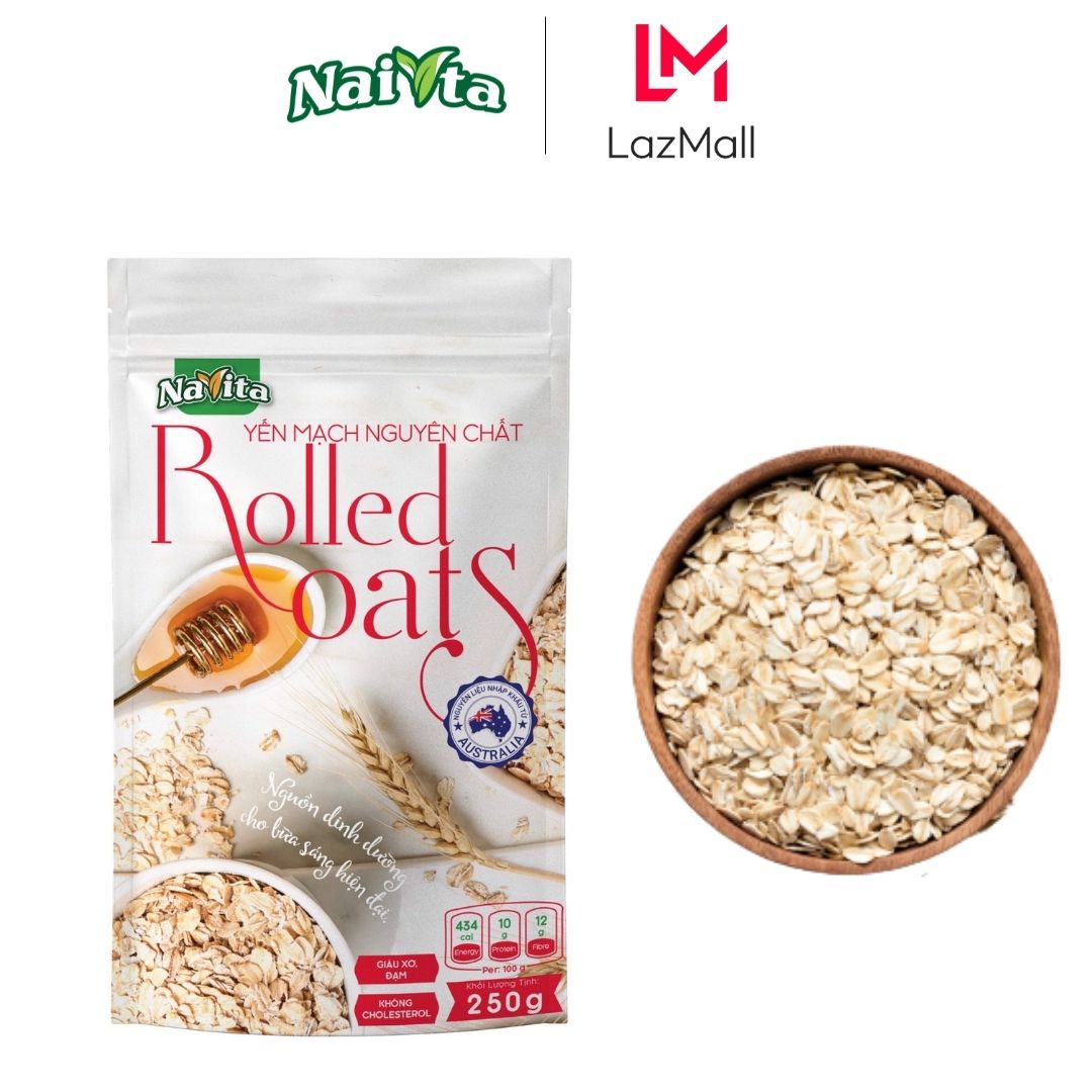 1 túi yến mạch nguyên chất rolled oats naita 450g
