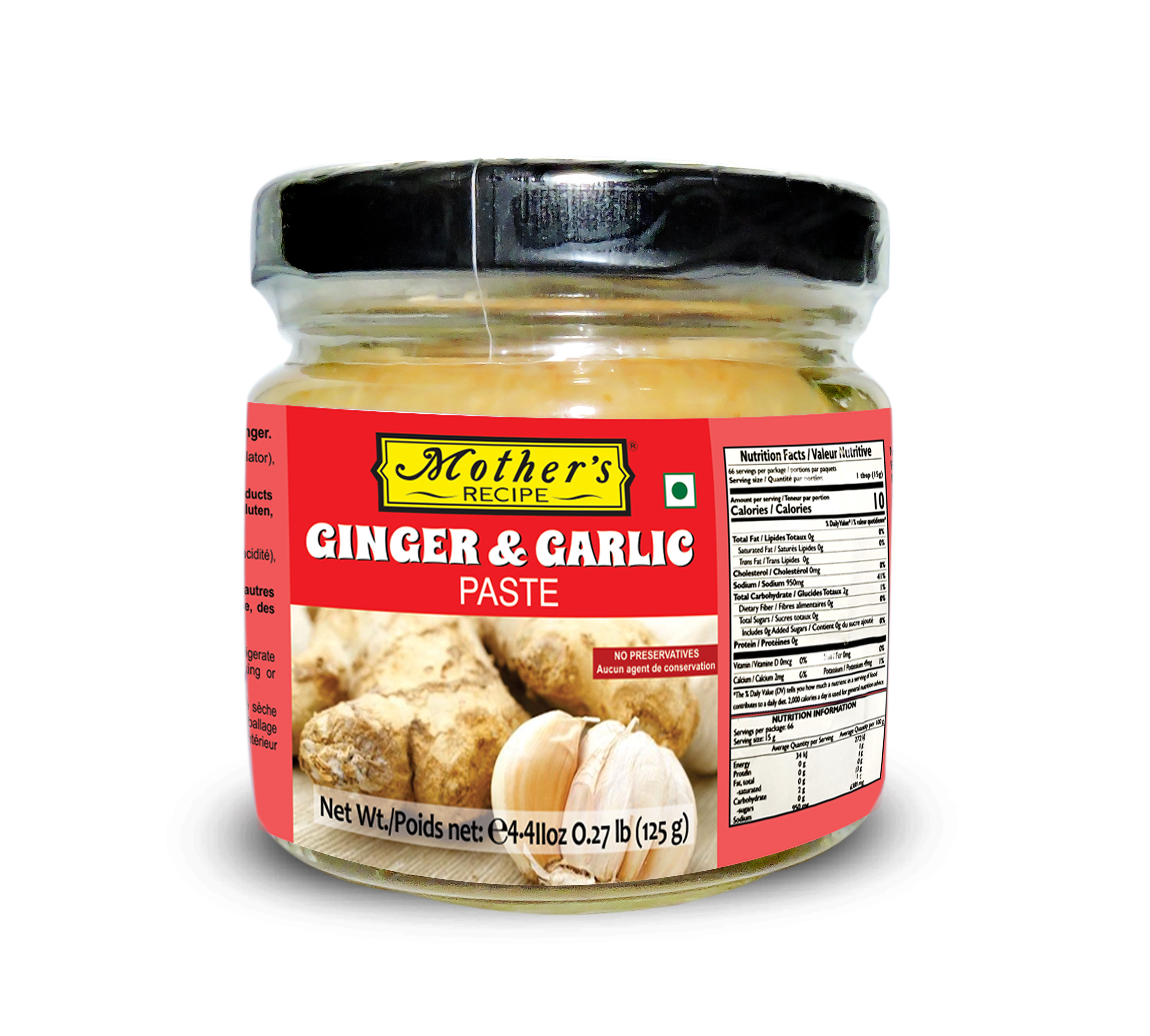 Mother's Recipe Ginger Garlic Paste(Tube) 200G