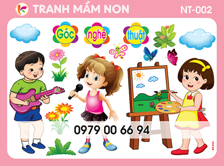 Decal mầm non-góc nghệ thuật 002