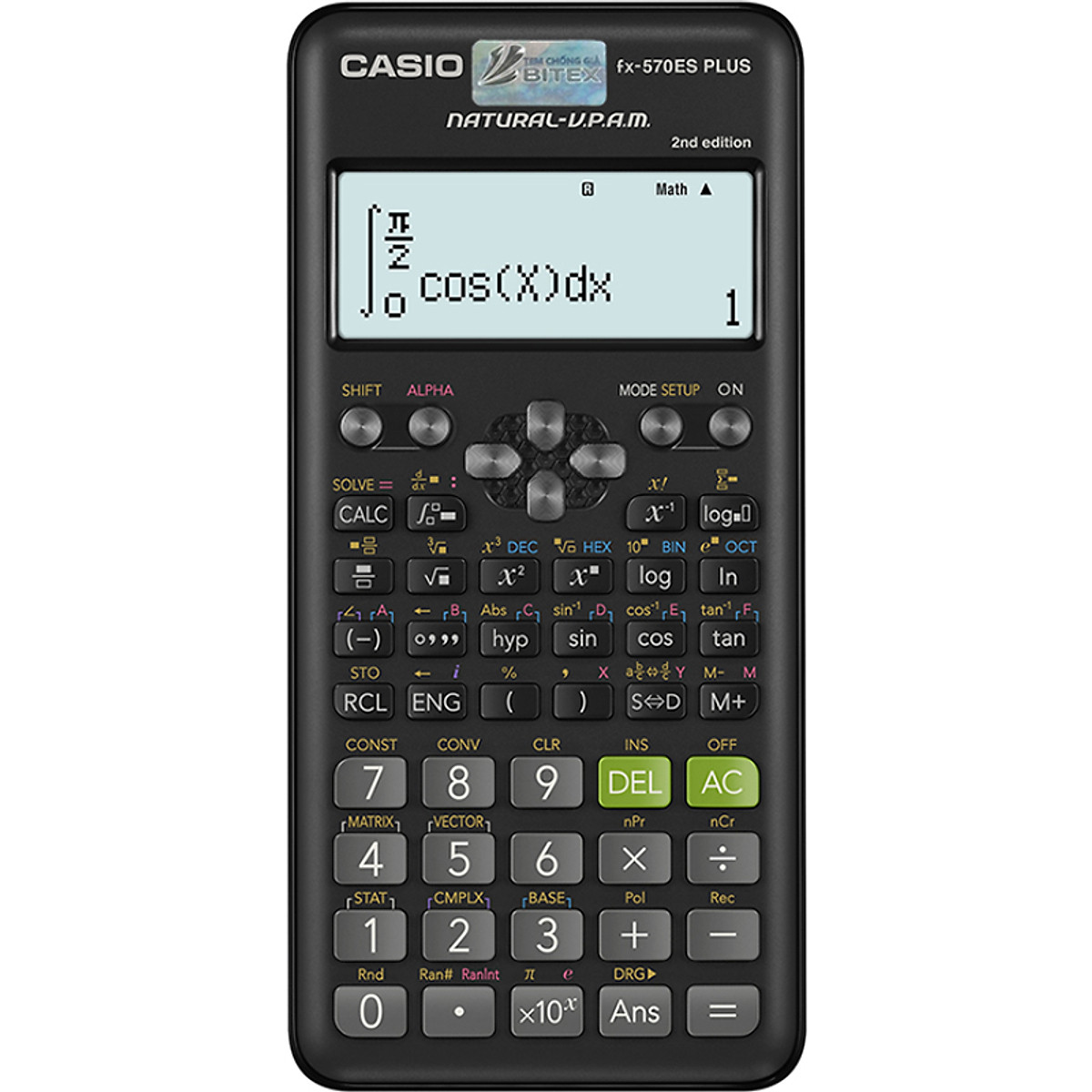 Máy tính Học Sinh Casio FX 570ES Plus bản mới năm 2022, Máy Tính Casio FX 570 ES Plus Giá Tốt