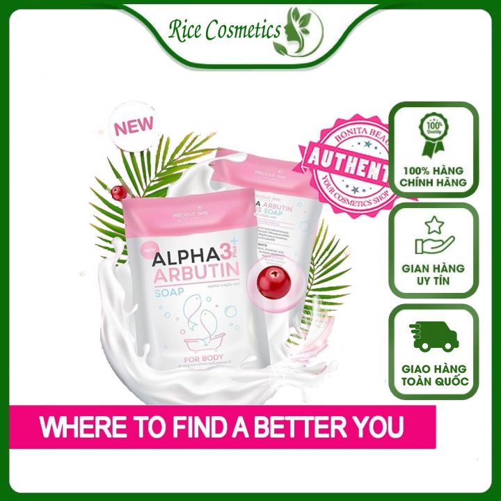 Xà Phòng Kích Trắng Alpha Arbutin Collagen Soap Thái Lan