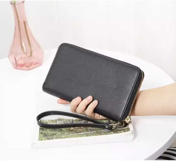 Dompet import eks LOUIS QUATORZE Hitam kulit asli tebal - Fashion Wanita -  856028409