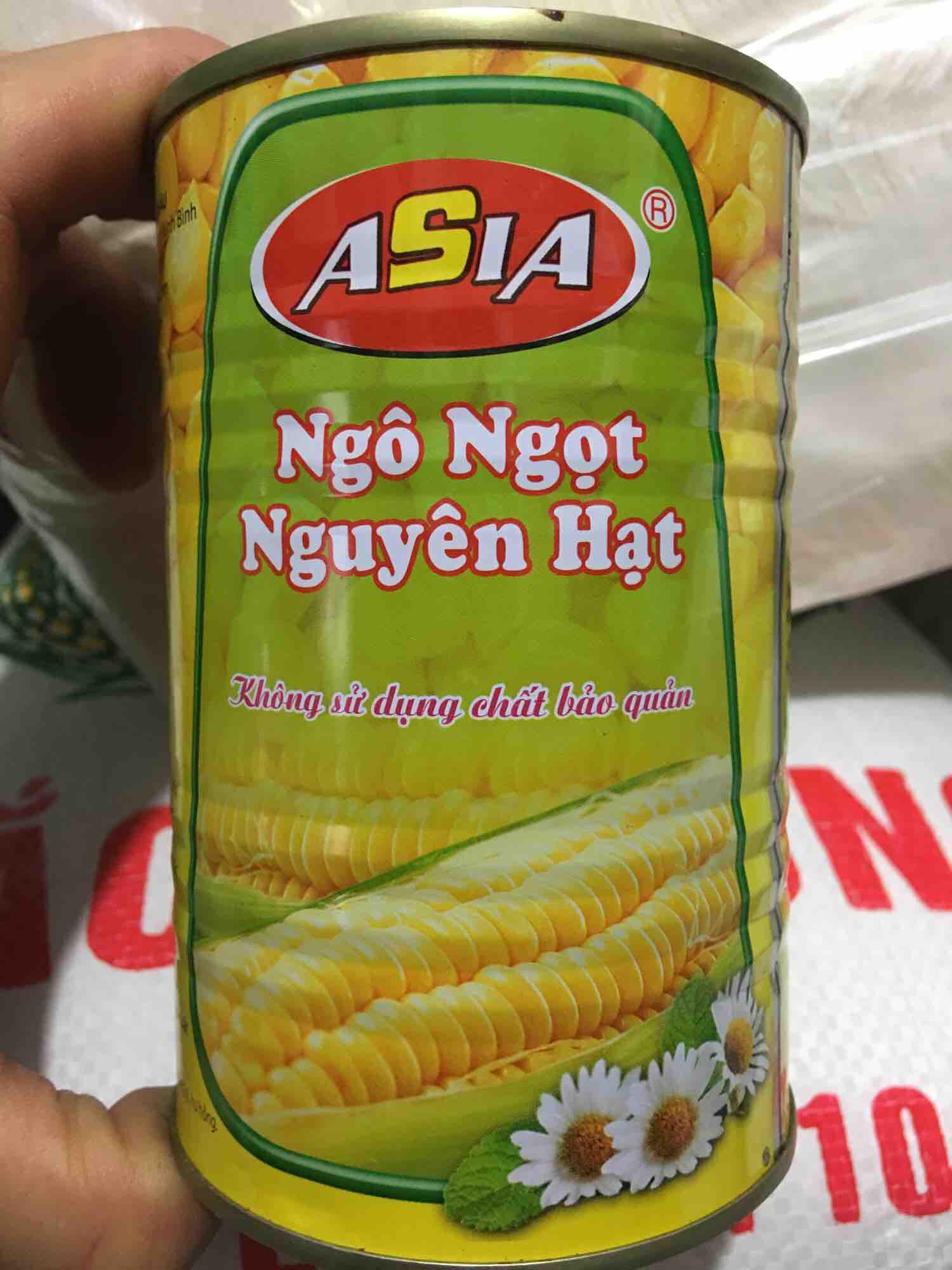 Ngô ngọt nguyên hạt đóng lon asia/asean/đồng giao 450g