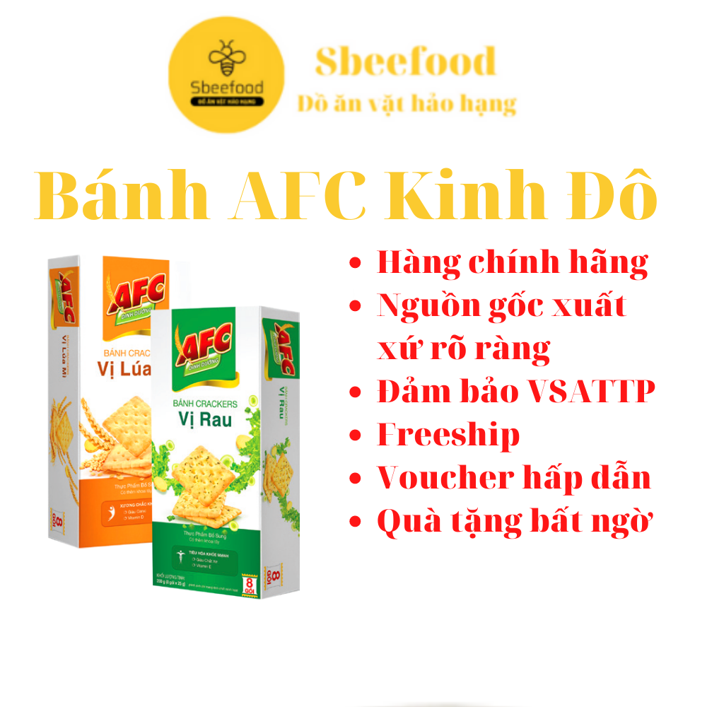 Bánh kinh đô,bánh quy afc kem 200gr nhiều vị