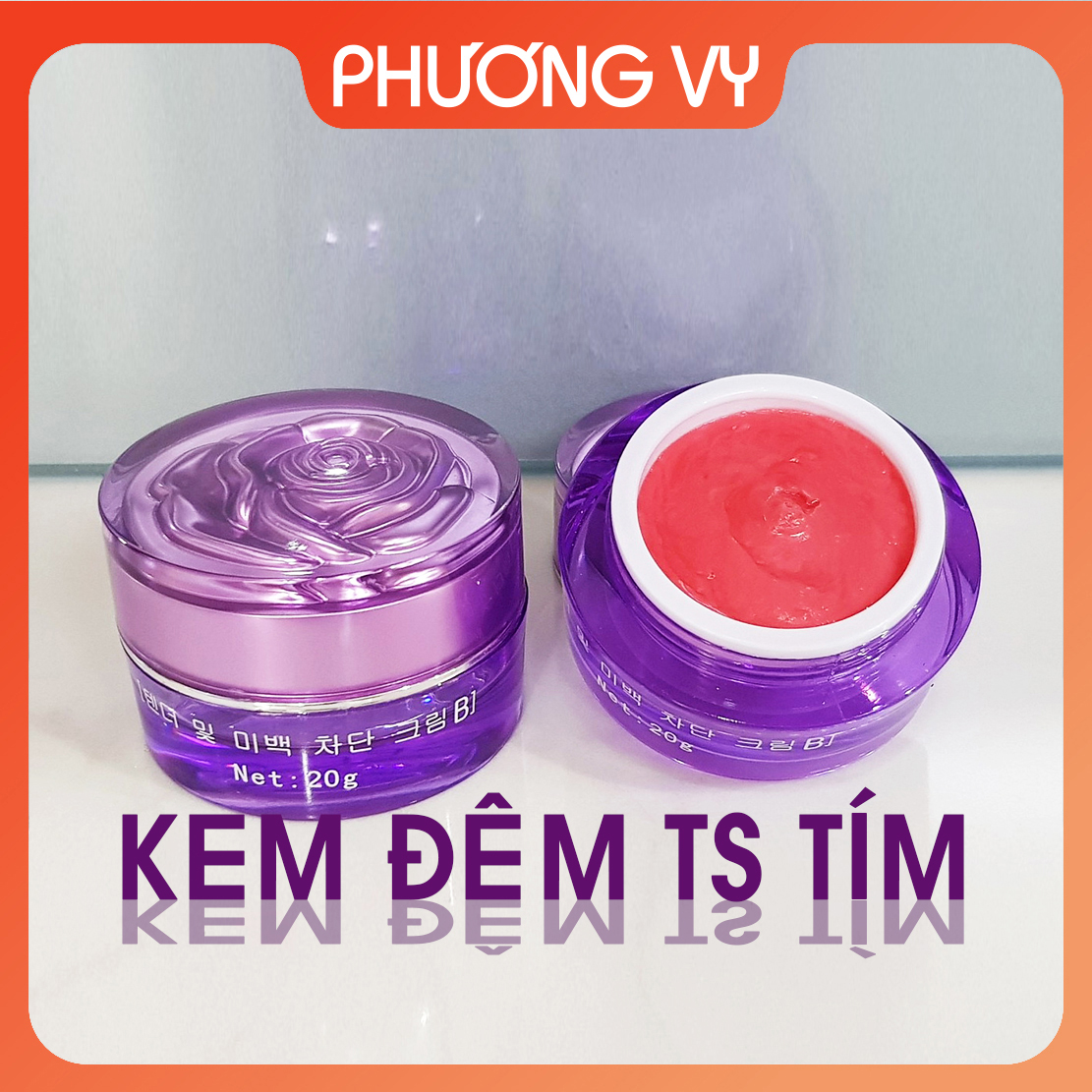 [CHÍNH HÃNG] Kem đêm The Face Shop tím, mỹ phẩm giúp làm sạch nám tàn nhang và tái tạo da mới, kem nám Hàn Quốc, mỹ phẩm TS.