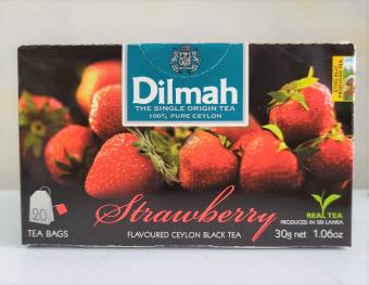 TRÀ ĐEN TÚI LỌC HƯƠNG DÂU [Sri Lanka] DILMAH Ceylon Black Tea