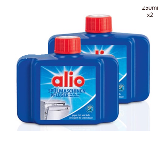 Tẩy làm sạch máy rửa bát Alio 2x250ml