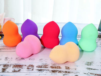 Bông mút tán kem nền hình hồ lô