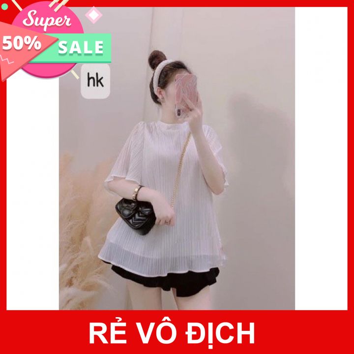 Áo bầu hè - áo bầu sơ mi công sở thời trang