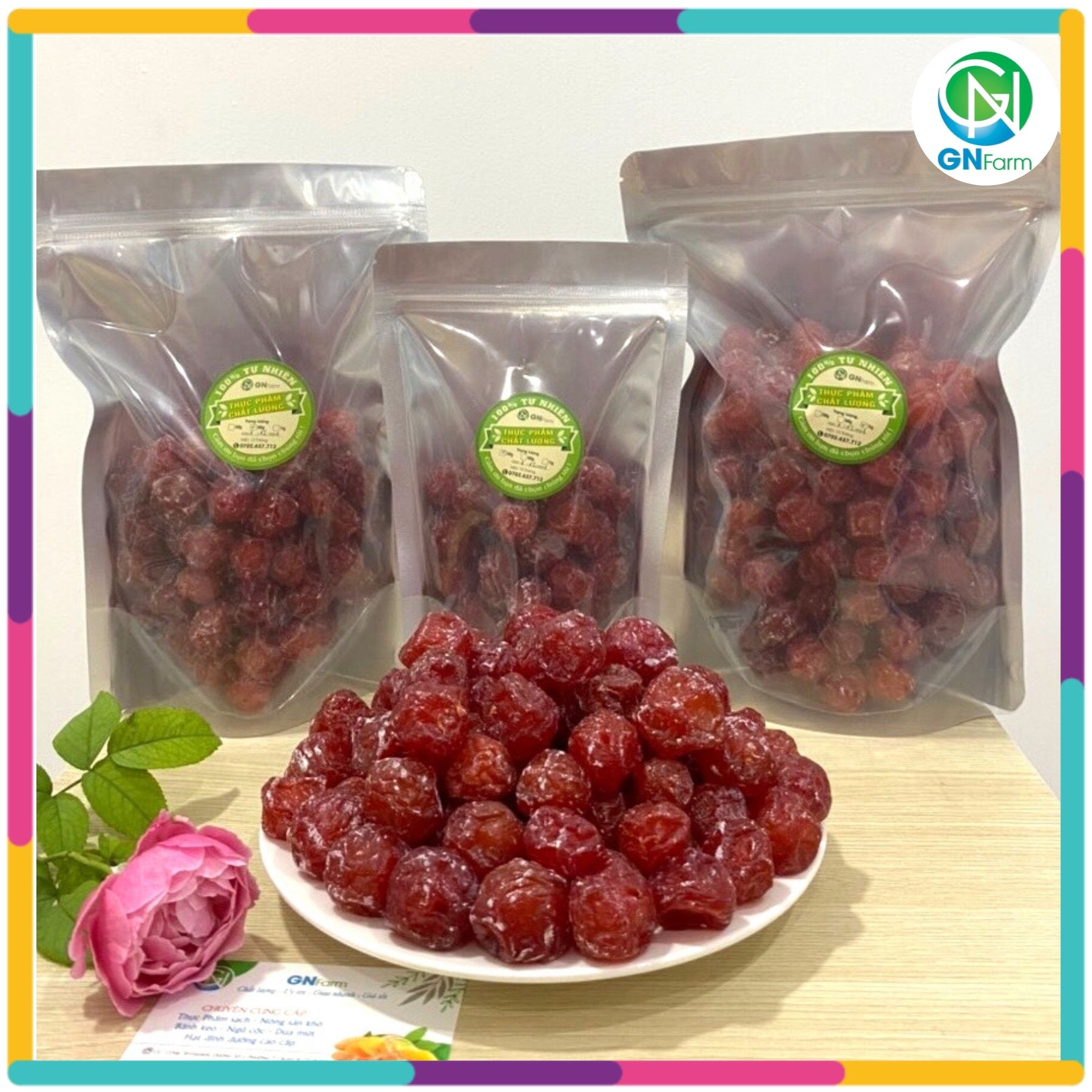 Ô mai mận cơm đỏ mứt mận cơm chua ngọt dẻo bùi - túi 1kg