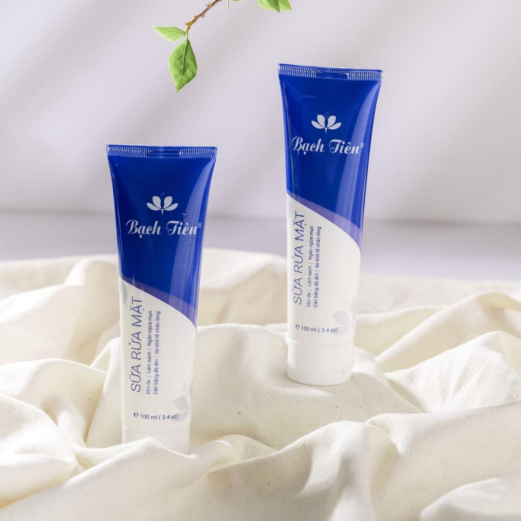 Sữa rửa mặt bạch tiên phiến hồng hoa safron, sữa rửa mặt dưỡng da 100ml