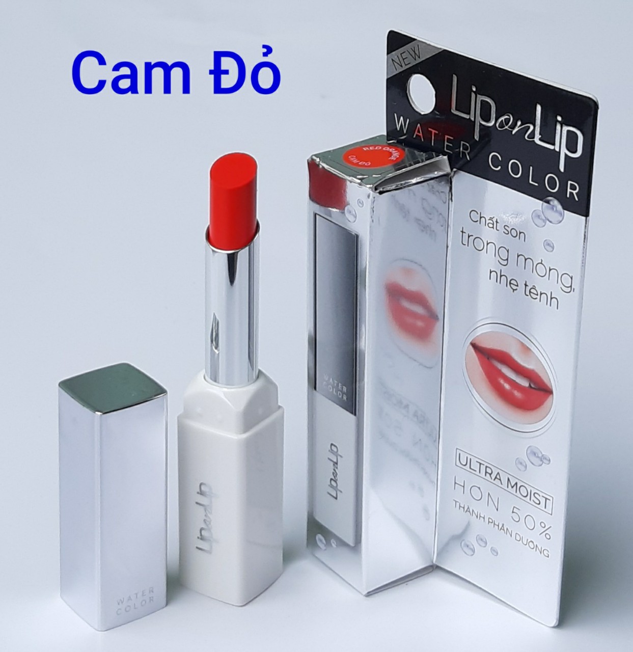 Son Lip On Lip Water Color Red Orange chất son trong mỏng nhẹ tênh như nước 2.2g