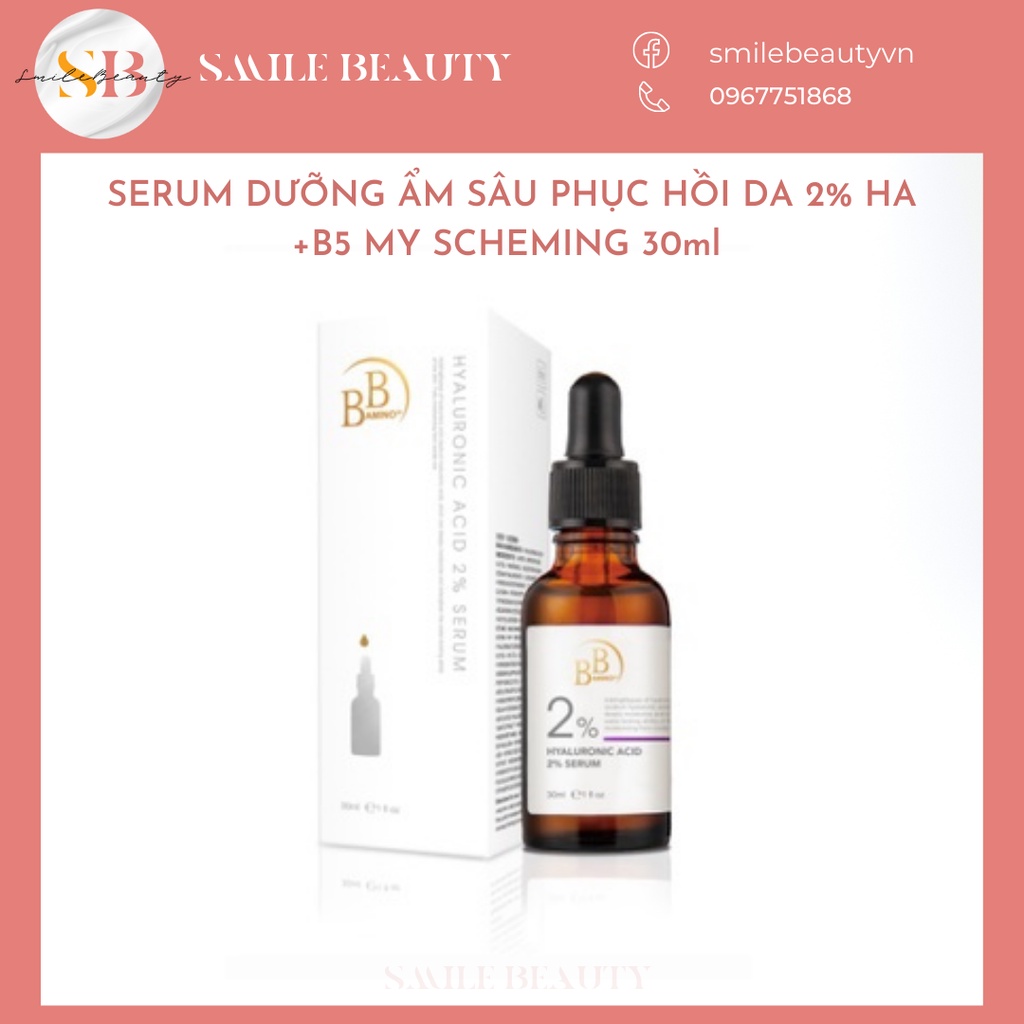 Serum dưỡng ẩm sâu, phục hồi da ha2%+vitamin b5 my scheming 30ml