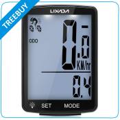 LIXADA Wireless Bike Computer - Multi Functional Speedometer & Odometer